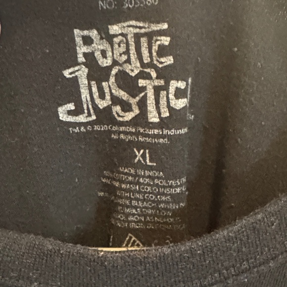 Black Long Sleeve Graphic Tupac Tee - Picture 2 of 3